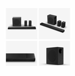 Саундбар Hisense AX5140Q,  5.1.4Ch Sound Bar with Wireless Subwoofer, 600W, Dolby Atmos, Bluetooth 5.3, 4K HDMI Pass Through, DTS:X, HDMI/AUX/ARC/Optical/USB, 7 EQ Modes, Black