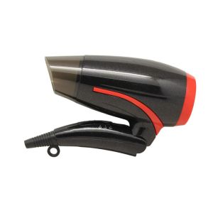 Сешоар Rosberg R51100H, 1400W, Сгъваем, 2 скорости, Концентратор, Черен/Червен