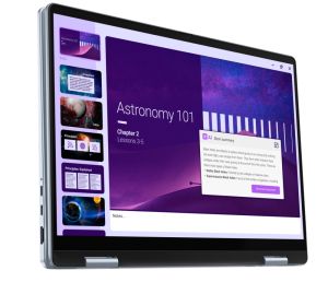 Лаптоп Dell 14 Plus 2-in-1 DB04250, Intel Ultra 7 256V (47 TOPS NPU, 8 cores, up to 4.8 GHz), 14" 16:10 FHD+(1920x1200) Touch 300nits WVA AG, 16GB, LPDDR5X, 8533MT/s (onboard), 1TB M.2 SSD PCIe, Intel Arc, FHD RGB and Mic, Wi-Fi 7, FPR, Backlit Kb, Win 11