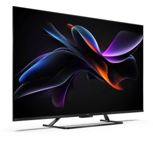 Телевизор Sharp 55HR7265E, 55" QLED  GOOGLE TV, 4K 144Hz Quantum Dot 3840x2160 Frameless, AQUOS AI, DVB-T/T2/C/S/S2, Active Motion 1400, HDR10, Dolby Atmos, Dolby Vision, DTS:X, Google Assistant, HDMI eARC, Mini Composite/CVBS + Audio input, USB, Wi-Fi, B