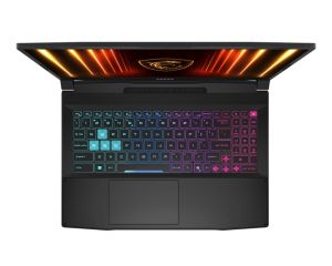 Лаптоп MSI Katana 15 HX B14WEK, i7-14650HX (16C/24T 8P+8E up to 5.2 GHz), NVIDIA GeForce RTX 5050 8GB GDDR7 440 AI TOPS, 15.6" QHD (2560x1440) 165Hz, IPS-Level, 16GB DDR5 2x8 5600MHz, 1TB SSD Gen4x4, Intel WiFi 6E, BT5.3, 4 Zone RGB Kbd, NO OS, 2.4kg