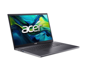 Лаптоп ACER Aspire 17 A17-51M-59K6 (NX.J0JEX.006), 17.3" FullHD (1920x1080) IPS, Intel® Core™ 5 120U (12M Cache, 1.4GHz up to 5.0GHz, 10 ядра), 16GB DDR5, 512GB SSD M.2, no OS, Steel Gray