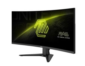 Монитор MSI MAG 346CQ, 34", 1ms, 180Hz, Rapid VA, 3440 x 1440 (UWQHD), 21:9, CURVE 1500R, AMD FreeSync Premium, 75% DCI-P3, AG, HDR Ready, 300 nits, 4000:1, DCR 100M:1, DP(1.4a), 2xHDMI 2.0b, Tilt, VESA, Black, 6.3kg