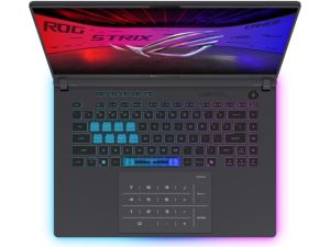 Лаптоп Asus Strix G16 G615JMR-RV063,Intel i7, 14650HX 2.2 GHz (30MB Cache, up to 5.2 GHz, 16 cores,), 16.0  WUXGA 1920X1200 16:10 300nits AG, 165Hz,DDR5 32GB ( 2x16GB DDR5-5200) ,1TB , RTX5060  8GB,Wi-Fi 7 ,Backlit Kbd,Eclipse Gray