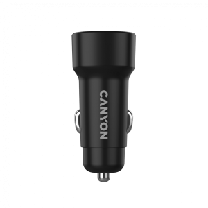 CANYON car charger OnDrive 24  24W 2xUSB-A Black