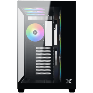 Aqua V Air (Black, ATX, U3x2+Type C, 2PCS TG, 6PCS Z22A Reverse & 1PC Z22A & ARGB Remote Control Kit)