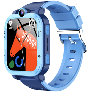 Blackview Z20 Kids 4G 1.83-inch HD Touchscreen 240x284 ARM Cortex-R5 16MB/16MB 800mAh Magnetic Charging IP67 8MP Camera GPS+WiFi+LBS SOS Call Android OS Ocean Blue