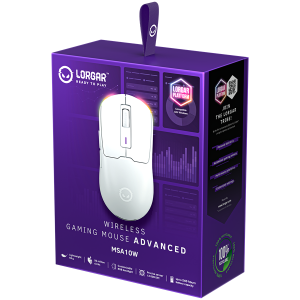 LORGAR MSA10W, Wireless Gaming Mouse Advanced, white
