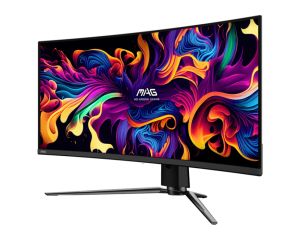 Монитор MSI MAG 341CQP QD-OLED (9S6-3DD04T-031), 34" QD-OLED Curved 1800R, UWQHD (3440x1440) 175Hz, 21:9, 0.03ms,1000cd/m2, 1.5M:1, AMD FreeSync™ Premium Pro, 2xHDMI, DP, USB Type-C, 2x USB 2.0, Black