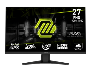 Монитор MSI MAG 274F (9S6-3CE41H-045), 27” Rapid IPS, FullHD (1920x1080) 200Hz, 16:9, 0.5ms, 300cd/m2, 1000:1, Adaptive-Sync, HDMI, DP, Black