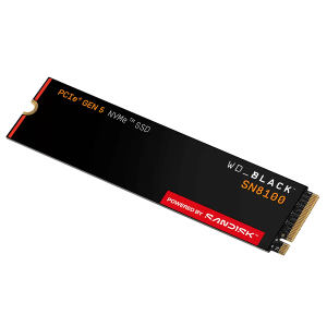 SSD 2TB WD Black SN8100 (WDS200T1X0M-00CMT0), M.2 2280, PCIe 5.0x4 NVMe, TLC 3D CBA NAND
