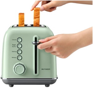 BUYDEEM 2 Slice Toaster, model DT620E, color Cozy Greenish, EU