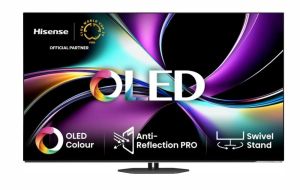 Телевизор Hisense 55" A85Q, 4K UHD OLED Smart TV, 120Hz, 1000 nits,HDMI 2.1, Game Mode Pro, AMD FreeSync Premium, Dolby Vision IQ & Atmos, Bluetooth, Alexa Built-in, Black
