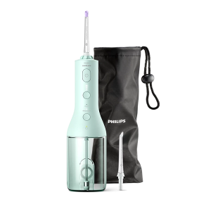 PHILIPS Cordless Power Flosser 3000 2 flossing modes 3 intensities Easy-to-fill 250ml reservoir mind green