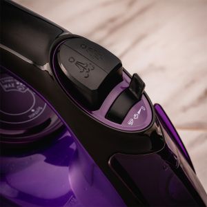 Ютия Oliver Voltz OV51050E, 2400W, 220 ml, Самопочистване, Сухо гладене, Лилав/Черен