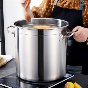 Казан с капак Rosberg R51211C35, 33.5 л, 35х35 см, Инокс