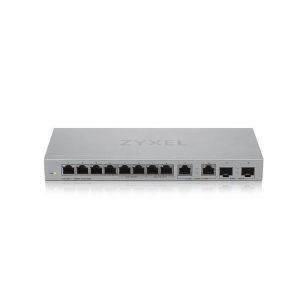 Комутатор ZyXEL XGS1010-12 v2, 12-Port Gigabit Unmanaged Switch with 8-Port 1G + 2-Port 2.5G + 2-Port SFP+