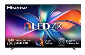 Телевизор Hisense 98" E7Q, 4K Ultra HD 3840x2160, Quantum Dot, 144Hz, Light Sensor,IPS, HDR 10+, HLG, Dolby Vision IQ, Dolby Atmos, Smart TV, WiFi 5GHz, WiFi Direct, BT, Anyview Cast, 4xHDMI, 2xUSB, LAN, CI+, DVB-T2/C/S2, Black