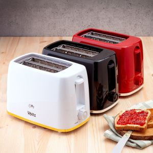 Тостер Oliver Voltz Daisy OV51440W, 700W, 2 филийки, 6 нива, Подвижна тавичка за трохи, Черен