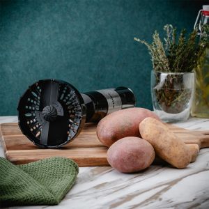 Ръчен пасатор Oliver Voltz OV51112JP, 1500W, 2 скорости, Приставка за картофи, Острие от неръждаема стомана, Инокс