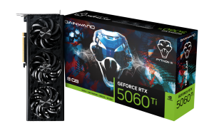 Видео карта GAINWARD GeForce RTX 5060 Ti Python III 8GB, 8GB GDDR7, 128 bits, HDMI, 3xDP - NE7506T019P1-GB2062T