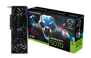 Видео карта GAINWARD GeForce RTX 5070 Python III, 12GB GDDR7, 192 bits, HDMI, 3xDP - NE75070019K9-GB2050T
