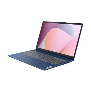 Лаптоп LENOVO IdeaPad Slim 3 15AMN8, 15.6" FullHD (1920x1080) IPS, AMD Ryzen 5 7520U (4M Cache, 2.8GHz up to 4.3GHz, 4 ядра), 16GB LPDDR5, 512GB SSD M.2, noOS, Abyss Blue - 82XQ00TPBM