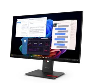 Монитор LENOVO ThinkVision T27UD-40 (64AFGAT2EU), 27" IPS, 4K UHD (3840x2160) 60Hz, 16:9, 4ms, 350cd/m2, 1500:1, HDMI, DP, USB-C, RJ45, 3xUSB,  Eclipse Black