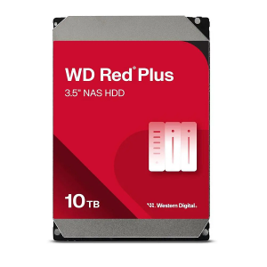 HDD 10TB WD Red Plus (WD100EFGX), 3.5", SATA 6Gb/s, 7200rpm, 512MB cache, for NAS