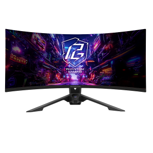 Монитор ASROCK PG34QRT3A, 34.0" VA MiniOLED Curved 1500R, WQHD (3440x1440) 180Hz, 21:9, 1ms, 500cd/m², 4000:1, AMD FreeSync™ Premium, Speaker 2x2W, 2xHDMI, 2xDP, 5xUSB 3.2, Wi-Fi, RGB, Black