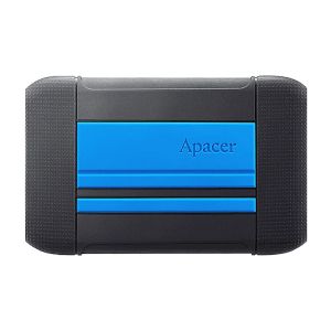 Външен диск 4TB APACER AC633 (AP4TBAC633U-1), 2.5", SATA, USB 3.2 Military-Grade Shockproof Portable Hard Drive
