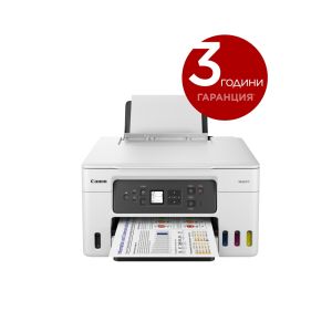 Мастилоструйно многофункционално устройство Canon MAXIFY GX3040 All-In-One, White&Black + Canon GI-46 PGBK
