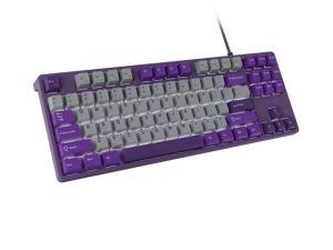 Геймърска клавиатура FURY Kanabo K2 (NFU-2350), Wired, Mechanical Linear Switch, White backlight, US layout, USB, Grey-Violet