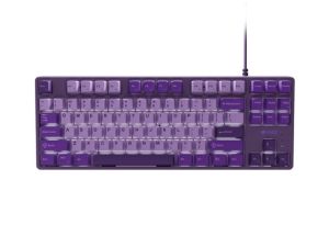 Геймърска клавиатура FURY Kanabo K2 (NFU-2351), Wired, Mechanical Linear Switch, White backlight, US layout, USB, Violet