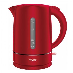Електрическа кана Oliver Voltz Daisy OV51230W, 2200W, 1.7 л, Автоматично изключване, Червен