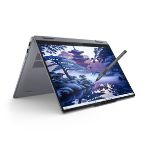 Лаптоп LENOVO IdeaPad 5 2-in-1 14IAL10, 14" WUXGA (1920x1200) Touch, Intel® Core Ultra 7 255U (2.0GHz up to 5.2GHz, 12 ядра), 16GB LPDDR5x, 1TB SSD M.2, Digital Pen, Windows 11 Home, Luna Grey - 83KR001FBM