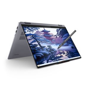 Лаптоп LENOVO IdeaPad 5 2-in-1 16IAL10, 16" WUXGA (1920x1200) Touch, Intel® Core™ Ultra 7 255U (2.0GHz up to 5.2GHz, 12 ядра), 16GB LPDDR5x, 1TB SSD M.2, Digital Pen, Windows 11 Home, Luna Grey - 83KS000SBM