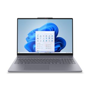 Лаптоп LENOVO IdeaPad 5 2-in-1 16IAL10, 16" WUXGA (1920x1200) Touch, Intel® Core™ Ultra 7 255U (2.0GHz up to 5.2GHz, 12 ядра), 16GB LPDDR5x, 1TB SSD M.2, Digital Pen, Windows 11 Home, Luna Grey - 83KS000SBM