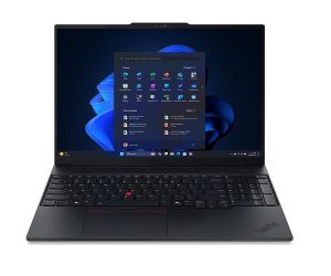 Лаптоп LENOVO ThinkPad E16 Gen 3 (21SR009TBM), 16" WQXGA (2560x1600) IPS, Intel Core™ Ultra 5 135H (18M Cache, 1.7GHz up to 4.6GHz, 14 ядра), 32GB DDR5, 1TB SSD М.2, Backlit KB, noOS, Black