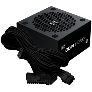 Xigmatek Odin II 750W (Black, AC 230V, DF APFC, Black Cable, 80PLUS, 120mm Fan, EU Power Cord, Color Box)